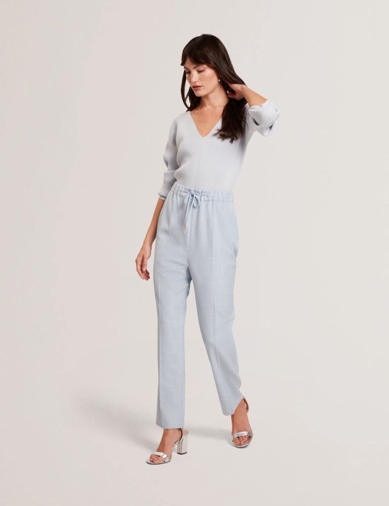 Ted Baker Ballia - Elastic Waist Tailored Woven Joggers Anzüge Damen Blau | 579618-COU