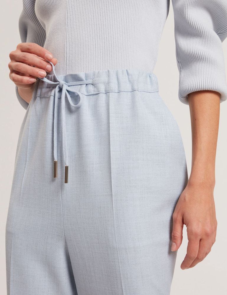 Ted Baker Ballia - Elastic Waist Tailored Woven Joggers Kurze Hose Damen Blau | 784950-NGL