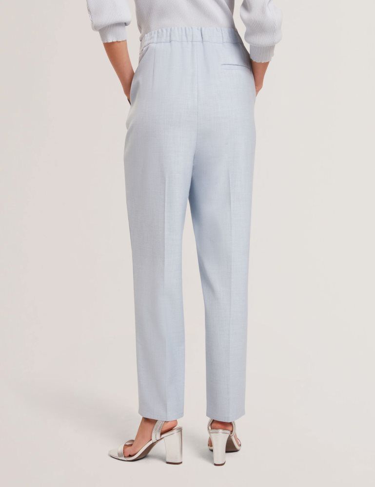 Ted Baker Ballia - Elastic Waist Tailored Woven Joggers Kurze Hose Damen Blau | 784950-NGL