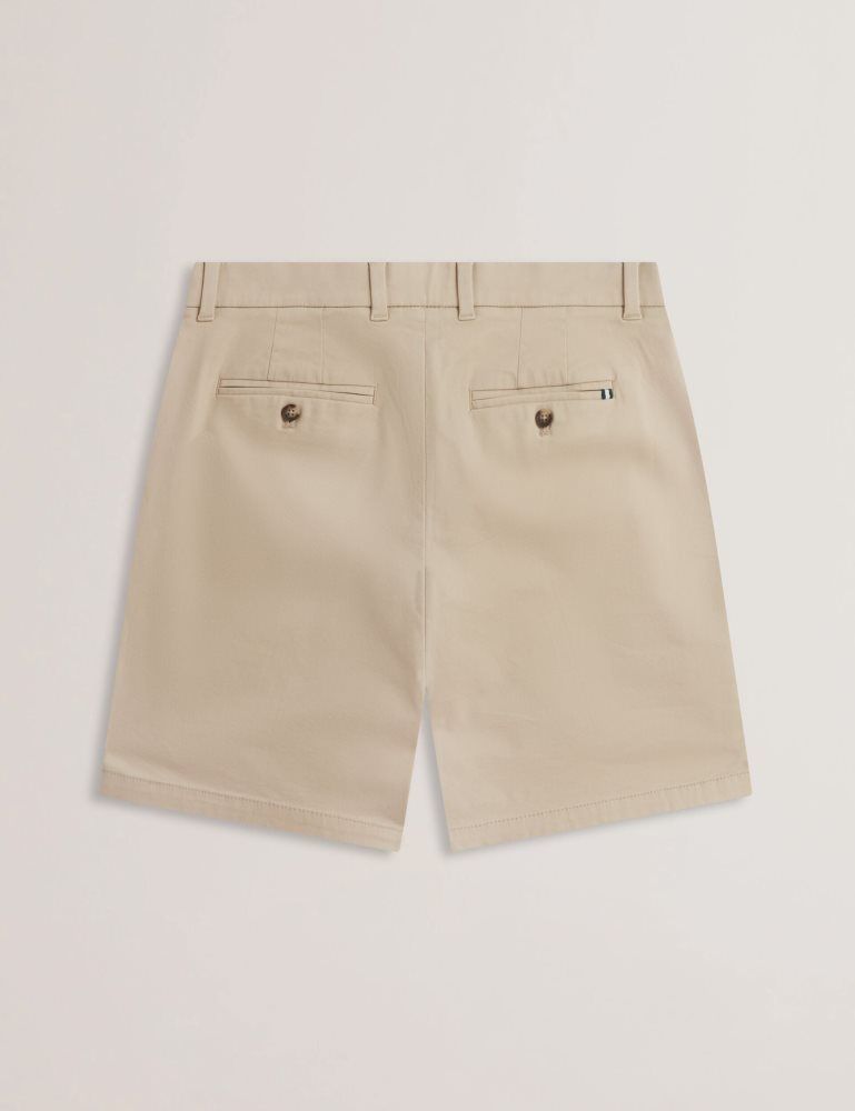 Ted Baker Barnham - Regular Fit Cotton Blend Chino Shorts Kurze Hose Herren Grau | 850942-FNE