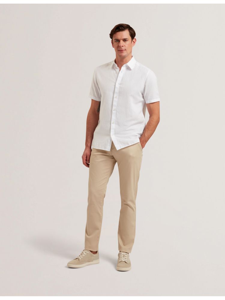 Ted Baker Batford - Slim Fit Cotton Blend Chinos Chino-hosen Herren Grau | 845079-CQO