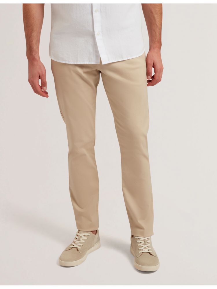 Ted Baker Batford - Slim Fit Cotton Blend Chinos Chino-hosen Herren Grau | 845079-CQO
