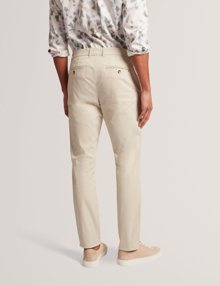 Ted Baker Batford - Slim Fit Cotton Blend Chinos Hose Herren Braun | 891543-ZOR