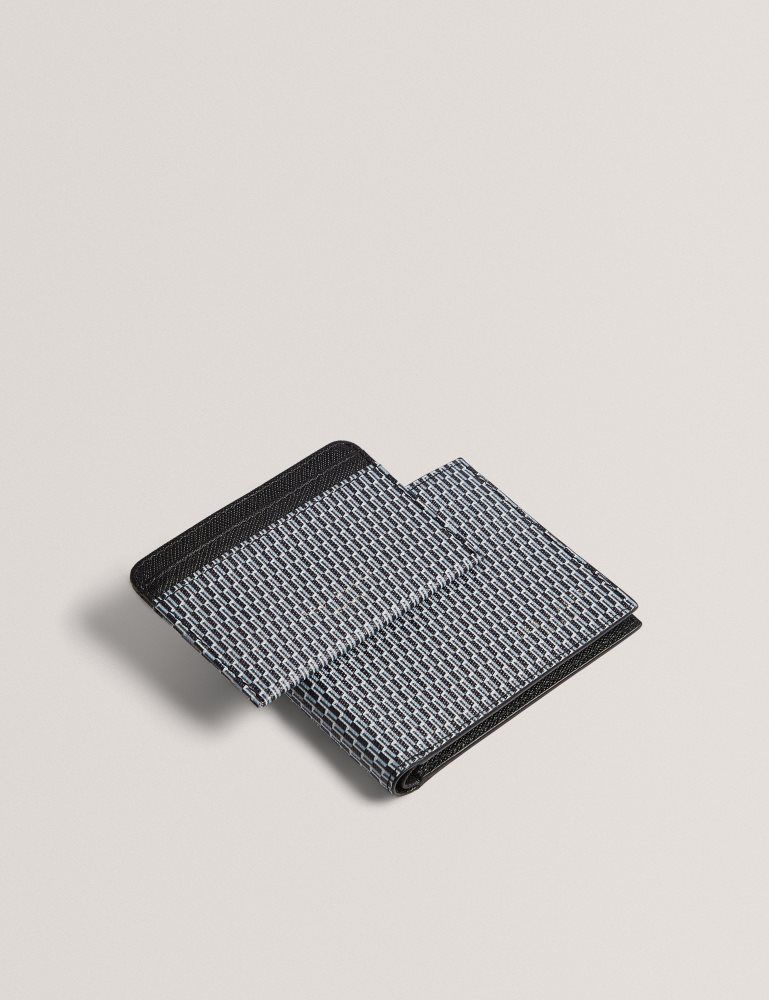 Ted Baker Beccket - Printed Wallet And Cardholder Set Geldbörse Herren Schwarz | 918365-AOH