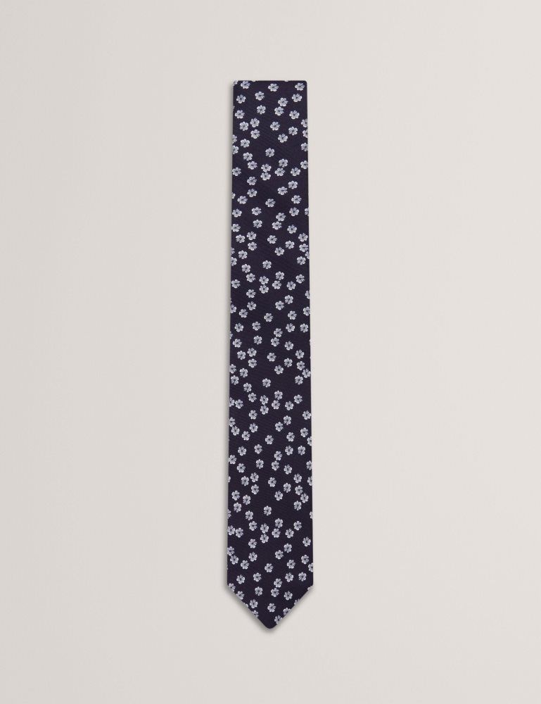 Ted Baker Bentlyy - Ditsy Floral Print Silk Tie Krawatten Herren Navy | 604518-WOH