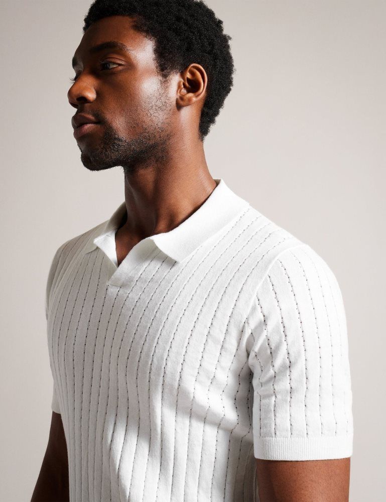 Ted Baker Botany - Short Sleeve Regular Open Collar Polo Oberteile Herren Weiß | 618420-YMQ