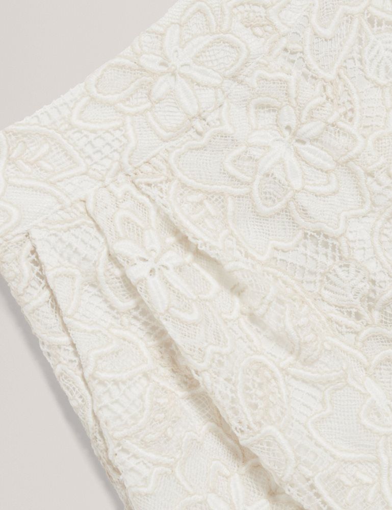 Ted Baker Bowia - Lace High Waisted Tailored Shorts Anzüge Damen Weiß | 954670-WKI