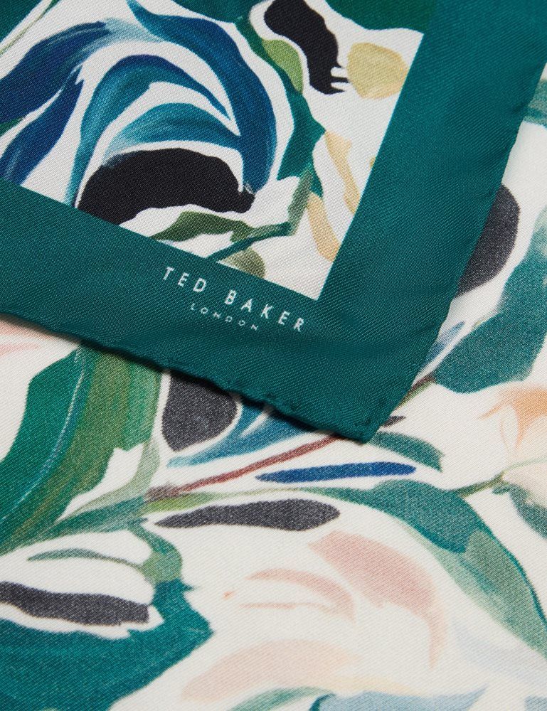 Ted Baker Boytonp - Botanical Floral Silk Pocket Square Krawatten Herren Ecru | 912354-ANK