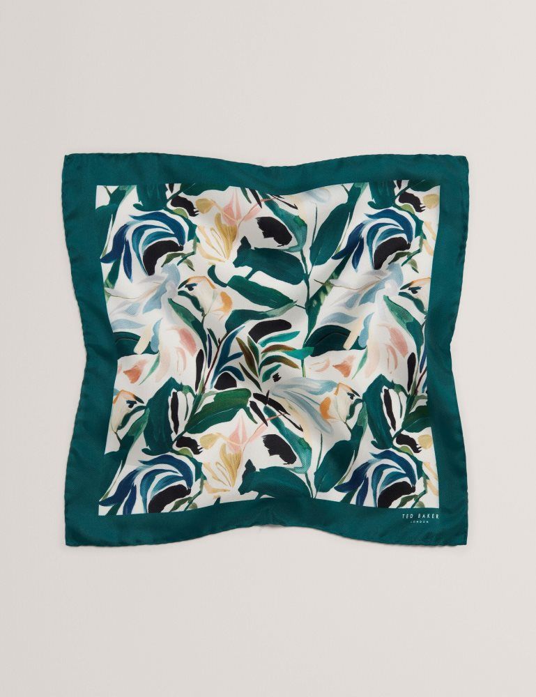 Ted Baker Boytonp - Botanical Floral Silk Pocket Square Krawatten Herren Ecru | 912354-ANK