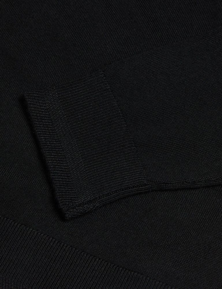 Ted Baker Carnby - Pure Wolle Crew Neck Jumper Pullover Herren Schwarz | 712935-CMD