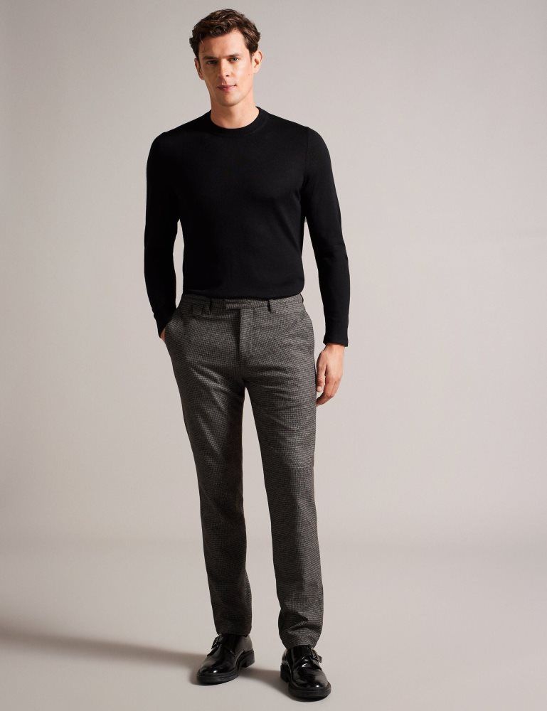 Ted Baker Carnby - Pure Wolle Crew Neck Jumper Pullover Herren Schwarz | 712935-CMD