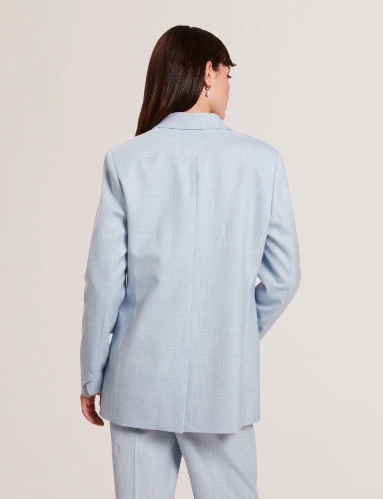 Ted Baker Carni - Relaxed Tailored Single Breasted Blazer Jacken Damen Blau | 582906-YGX