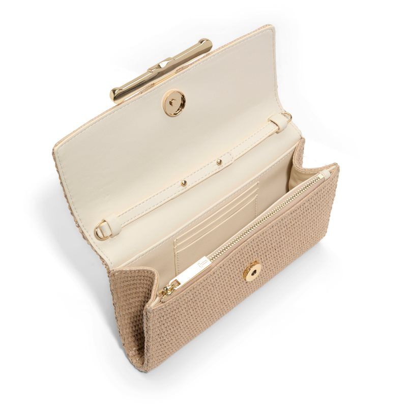 Ted Baker Cassy - Chain Wallet Clutch Umhängetasche Damen Beige | 046127-ZXT