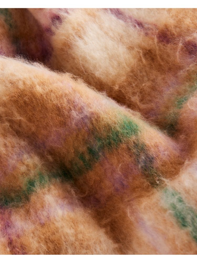 Ted Baker Chellis - Checked Fringed Edge Woven Scarf Hats, Gloves & Scarves Damen Mehrfarbig | 486531-BUK