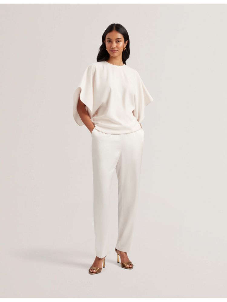 Ted Baker Cherika - Batwing Short Sleeve Woven Blouse T-shirts Damen Weiß | 378649-QGS