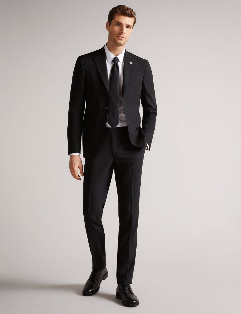 Ted Baker Classic - Wool Suit Jacket Anzüge Herren Schwarz | 185739-VZF