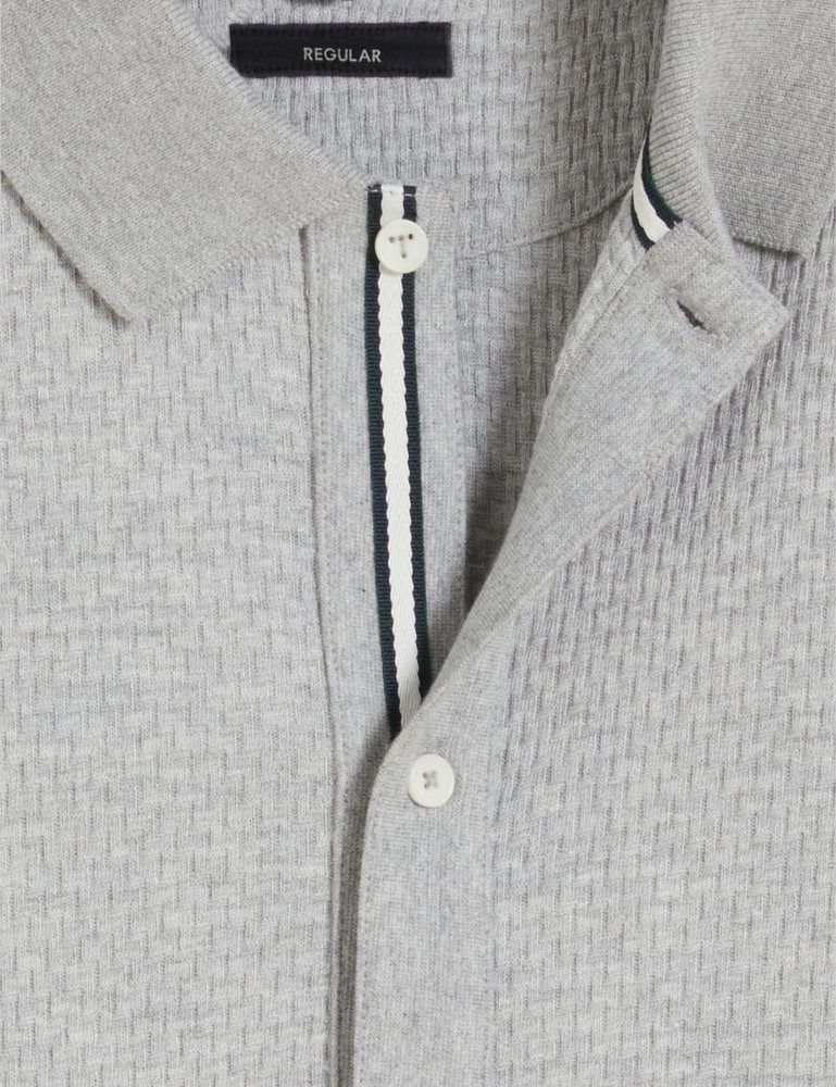Ted Baker Connyr - Short Sleeve Button Through Polo Oberteile Herren Grau | 308479-EIP