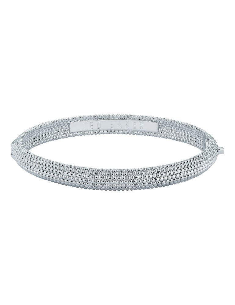 Ted Baker Dotett - Dotted Texture Hinged Bangle Bracelet Schmuck Damen Silber | 013526-CIL