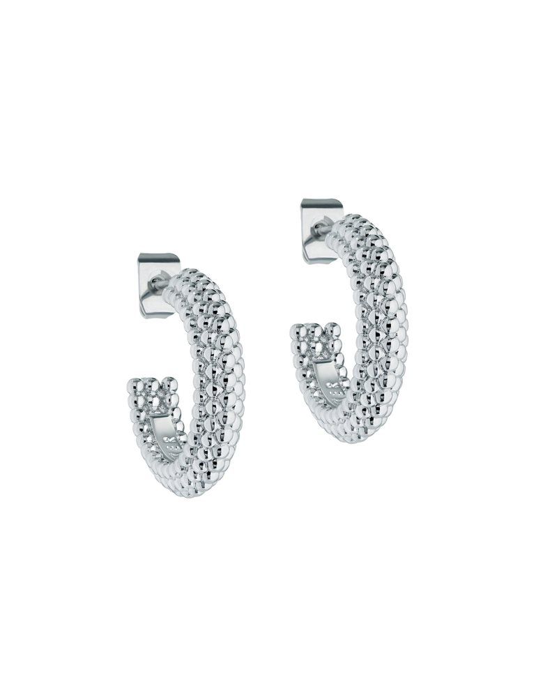 Ted Baker Dotetta - Dotted Texture Hoop Earrings Schmuck Damen Silber | 680574-KVW