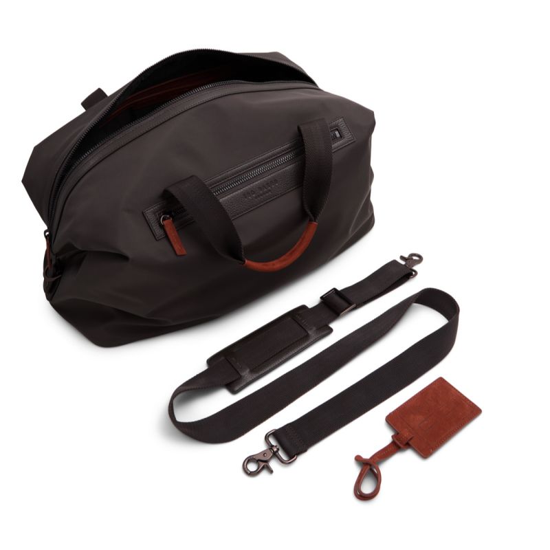 Ted Baker Ender - Nylon Leather Trim Holdall Bag Reisetasche Herren Braun | 769032-WBL