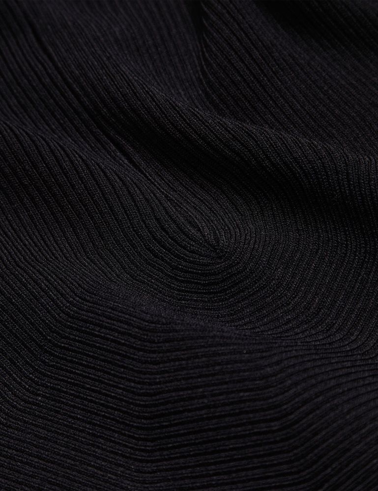 Ted Baker Erhan - Ribbed Knit Cropped Bolero Cardigan T-shirts Damen Schwarz | 093586-WEX