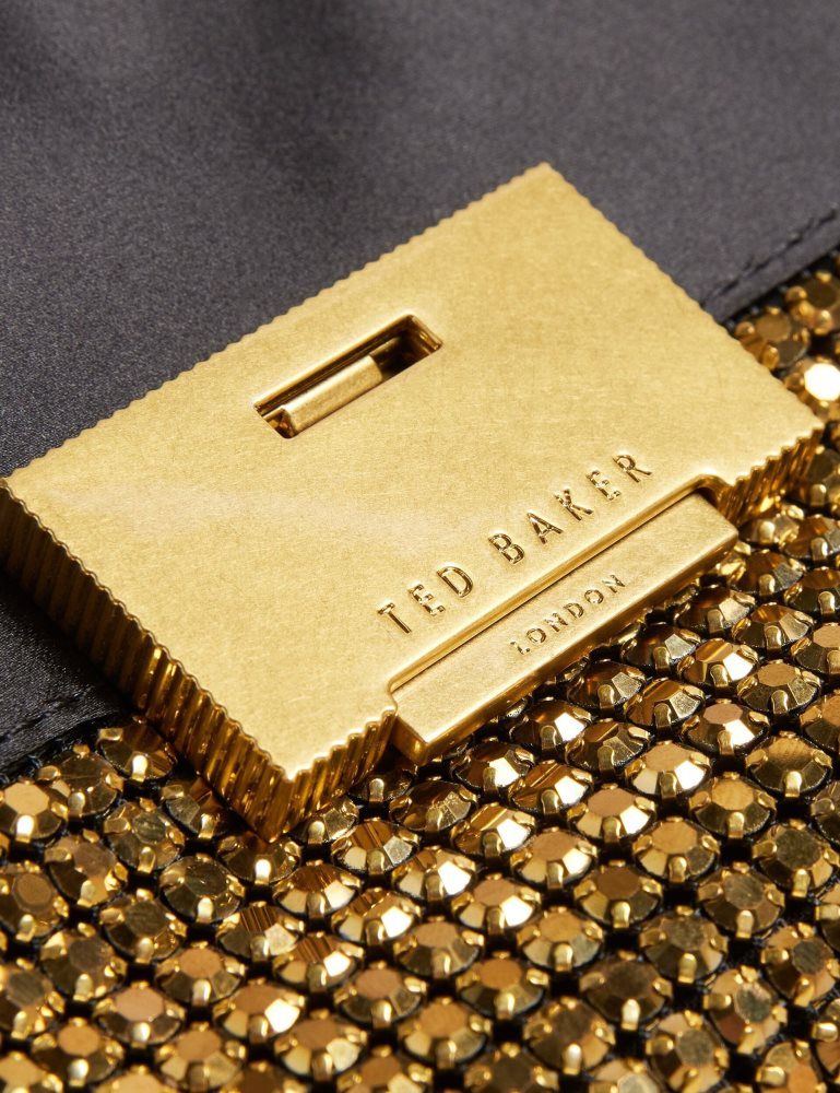Ted Baker Gliters - Crystal Embellished Mini Crossbody Bag Umhängetaschen Damen Gold | 069832-MXG