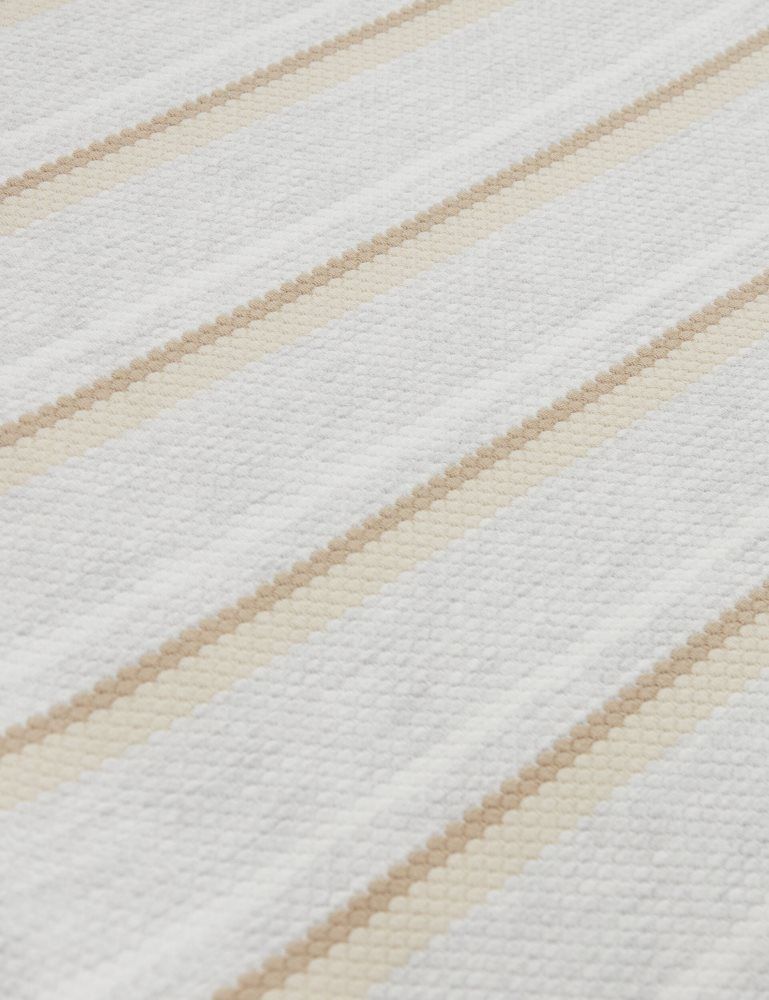 Ted Baker Gorano - Short Sleeve Textured Striped T-shirt Oberteile Herren Ecru | 309561-DZN
