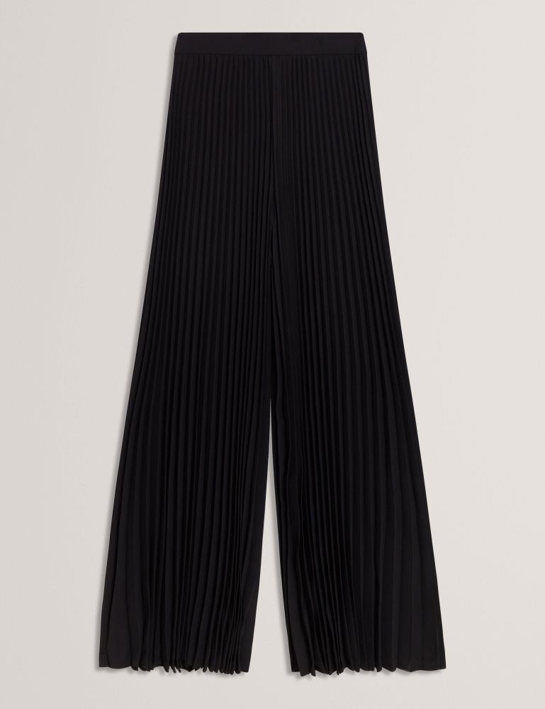 Ted Baker Haryx - Pleated Wide Leg Palazzo Trousers Kurze Hose Damen Schwarz | 819430-XLQ