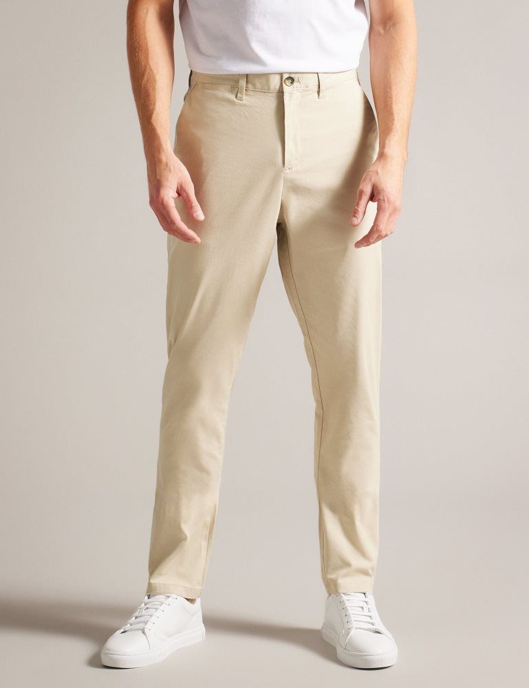 Ted Baker Haybrn - Regular Fit Textured Chino Trouser Hose Herren Grau | 619457-UVN