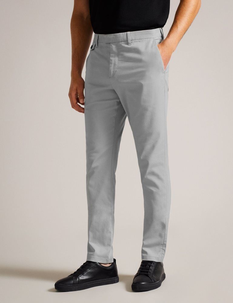 Ted Baker Haydae - Slim Fit Chino Hose Herren Grau | 529670-DYT
