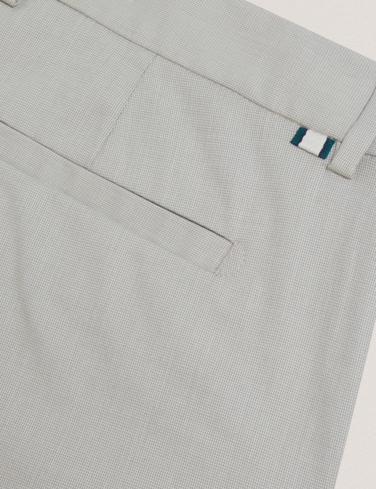 Ted Baker Jackus - Regular Fit Cotton Blend Chino Trousers Hose Herren Grau | 241983-OTW