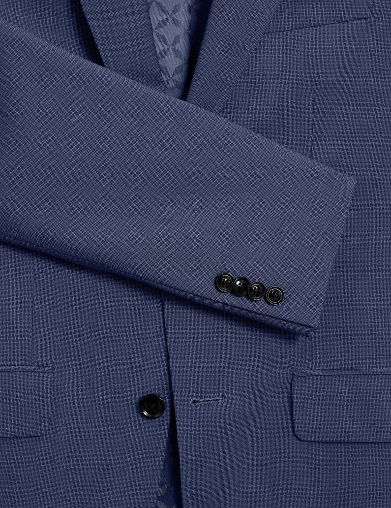Ted Baker Jay - Textured Woven Wool Suit Jacket Anzüge Herren Navy | 453897-QZC