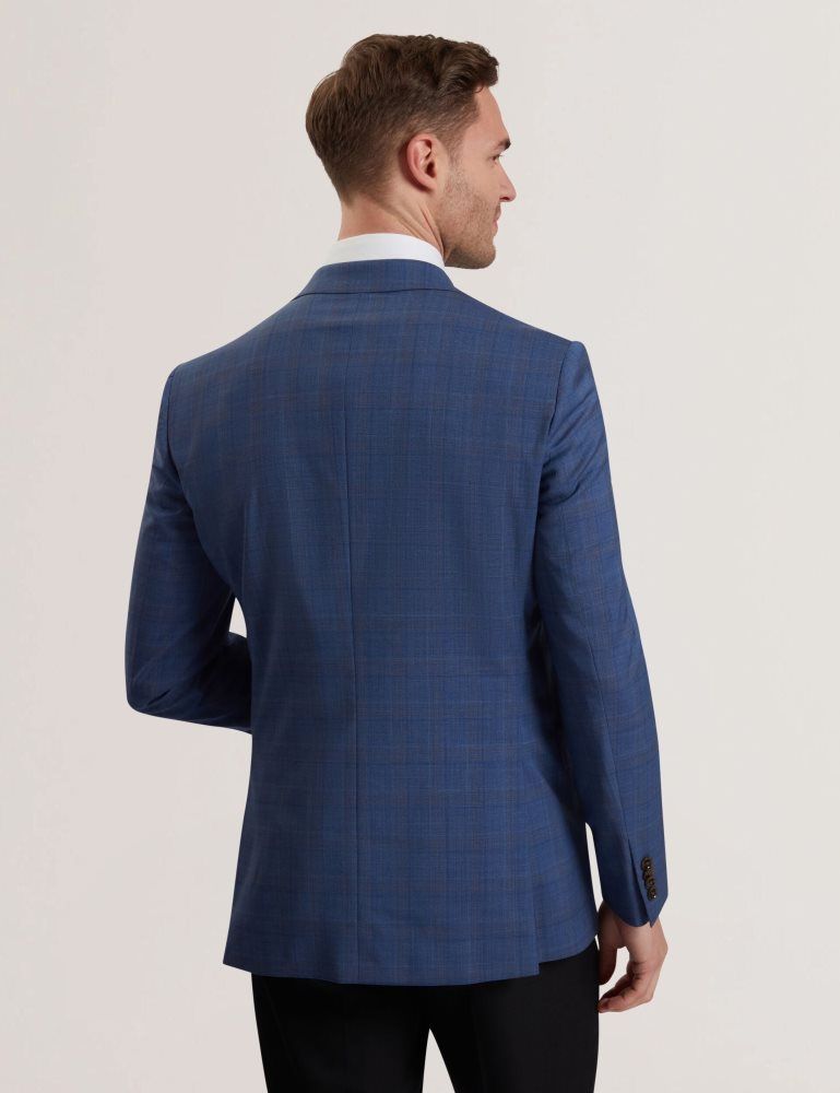 Ted Baker Jay - Textured Woven Wool Suit Jacket Anzüge Herren Navy | 453897-QZC