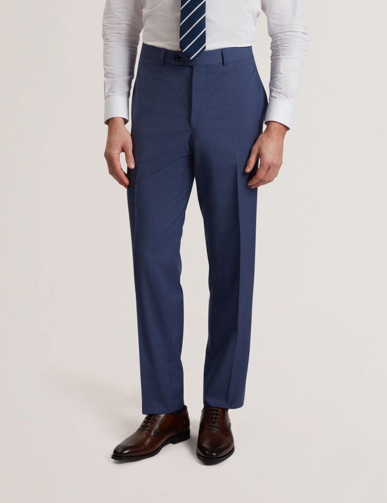 Ted Baker Jays - Textured Woven Wool Suit Pants Anzüge Herren Navy | 702465-TSG