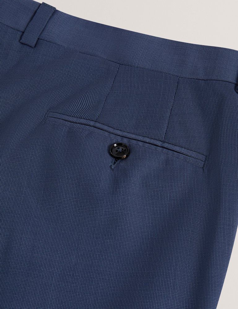 Ted Baker Jays - Textured Woven Wool Suit Pants Anzüge Herren Navy | 702465-TSG