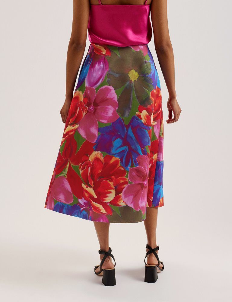 Ted Baker Joralee - Printed Wrap Midi Skirt Röcke Damen Mehrfarbig | 910624-KOE