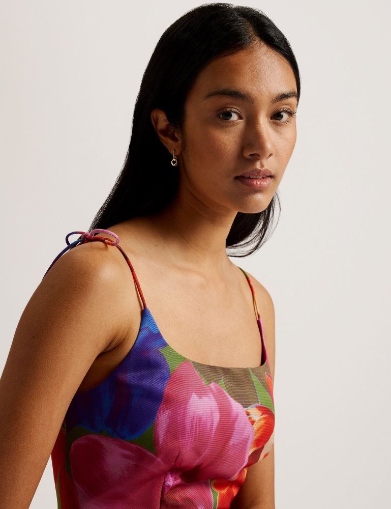 Ted Baker Jyneen - Printed Fitted Bodice Mini Dress Kleid Damen Mehrfarbig | 812704-GBX
