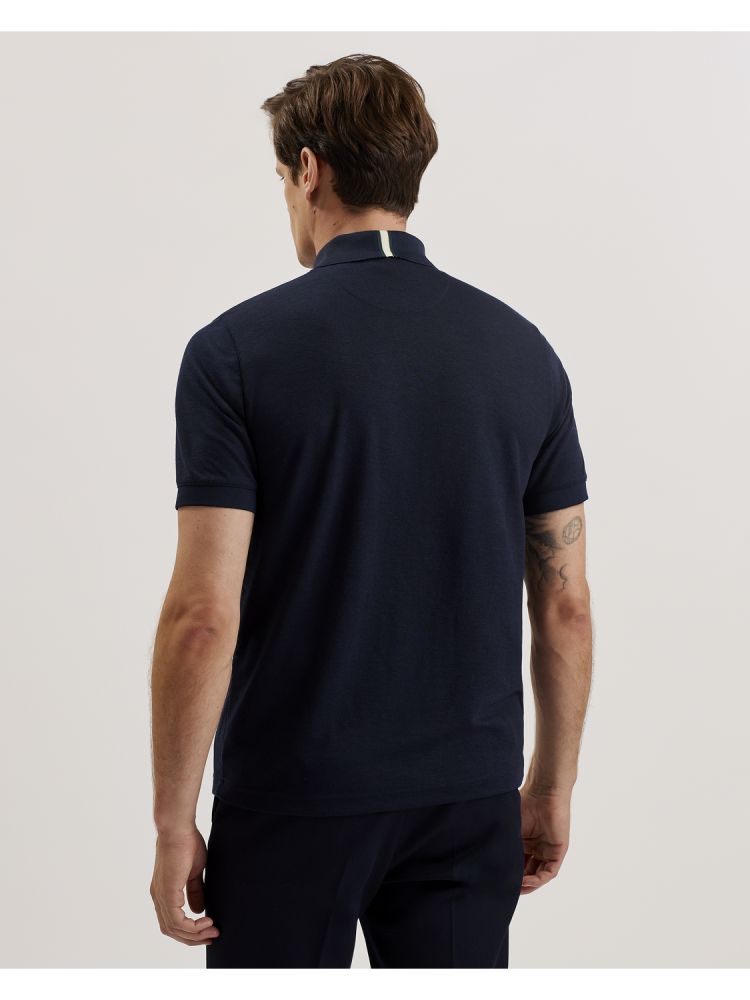 Ted Baker Karty - Short Sleeve Regular Branded Polo Oberteile Herren Navy | 975436-BPO
