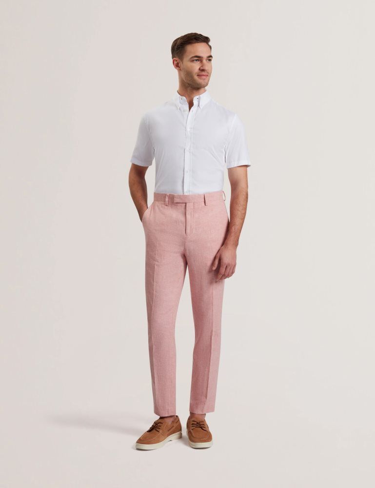 Ted Baker Kenleyt - Linen Trouser Hose Herren Rosa | 578601-GDN