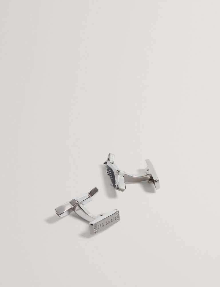 Ted Baker Kipper - Fish Cufflinks Manschettenknöpfe Herren Silber | 516027-IVE
