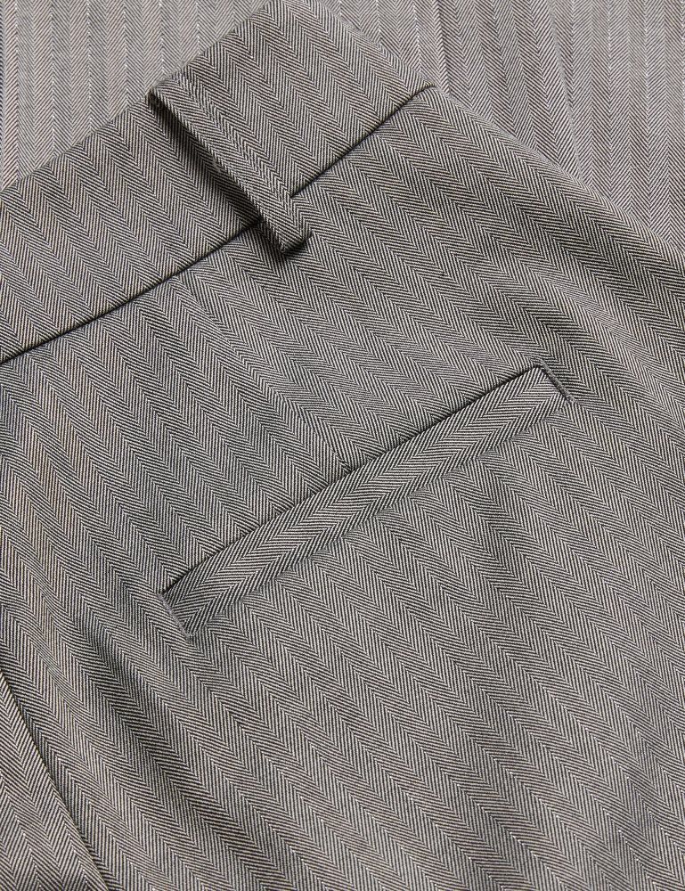 Ted Baker Koat - Herringbone Wide Leg Tailored Trousers Kurze Hose Damen Grau | 401528-IOP