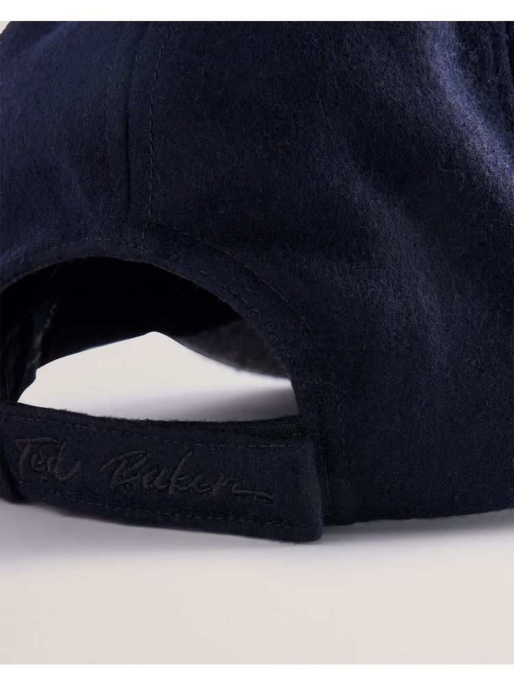 Ted Baker Lewiiss - Two Tone Wool Rich Baseball Cap Hats, Gloves & Scarves Herren Navy | 459723-WEY