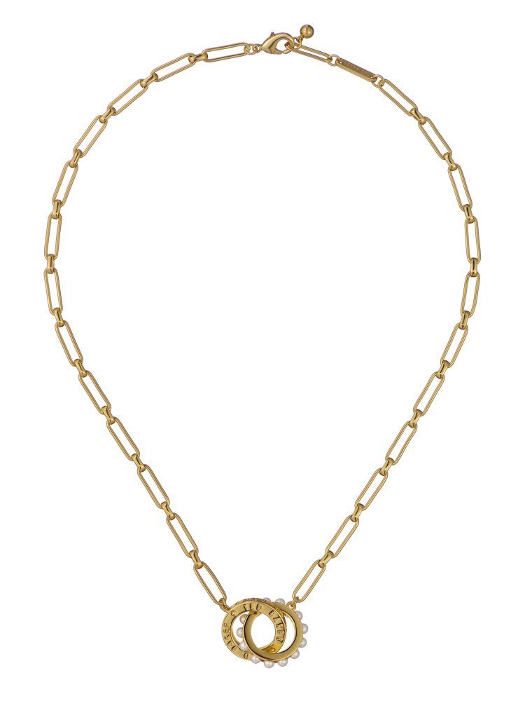 Ted Baker Lola - Double Logo Link Necklace Schmuck Damen Gold | 802163-WMP