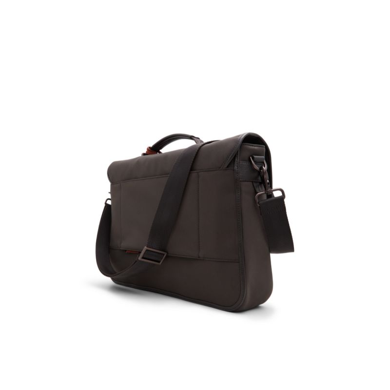Ted Baker Malcolm - Nylon Leather Trim Messenger Bag Dokumententaschen Herren Braun | 756941-BFS