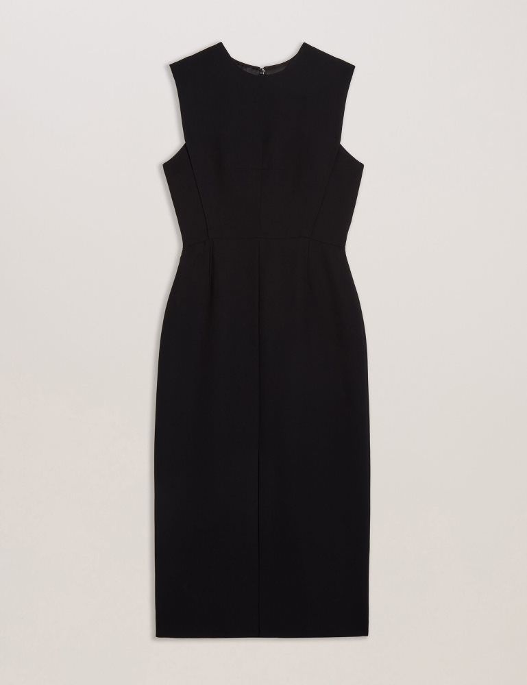 Ted Baker Manabdl - Tailored Sleeveless Midi Dress With Front Split Anzüge Damen Schwarz | 309572-FBY