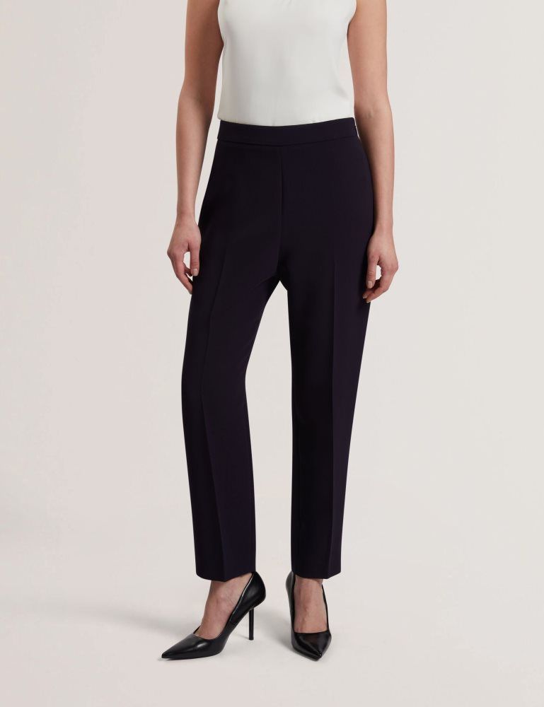 Ted Baker Manabtl - High Waist Tapered Leg Tailored Trousers Anzüge Damen Navy | 087193-PNQ