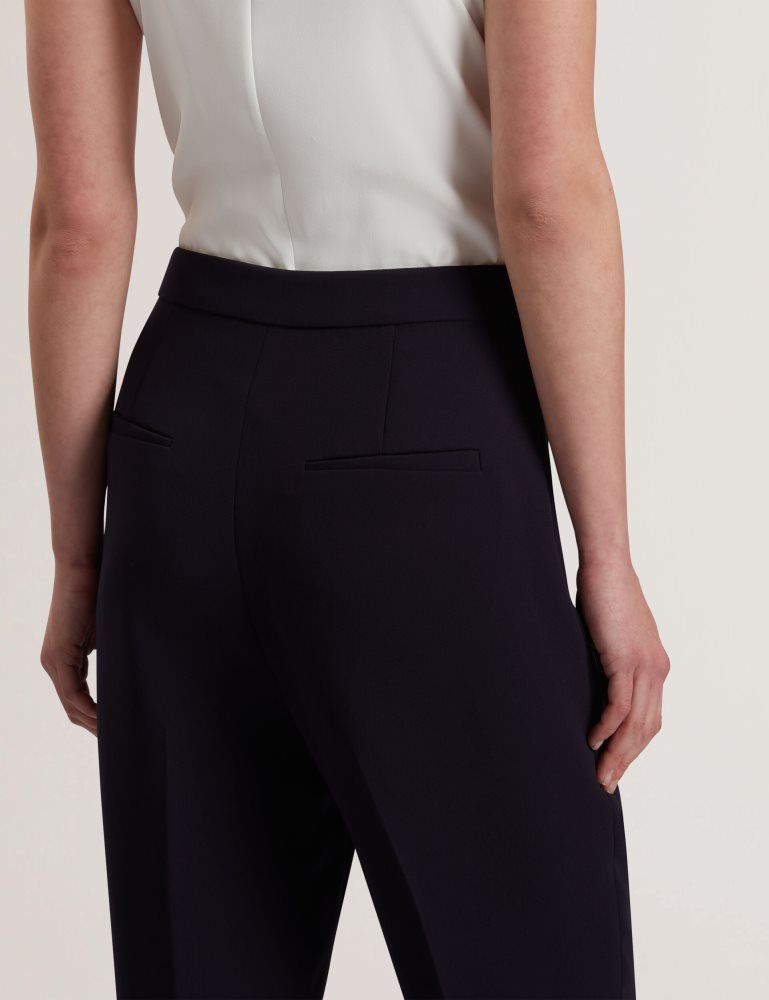 Ted Baker Manabtl - High Waist Tapered Leg Tailored Trousers Anzüge Damen Navy | 087193-PNQ