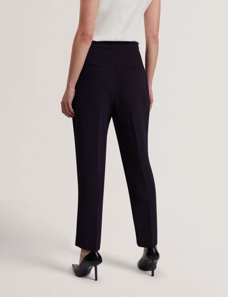 Ted Baker Manabtl - High Waist Tapered Leg Tailored Trousers Anzüge Damen Navy | 087193-PNQ
