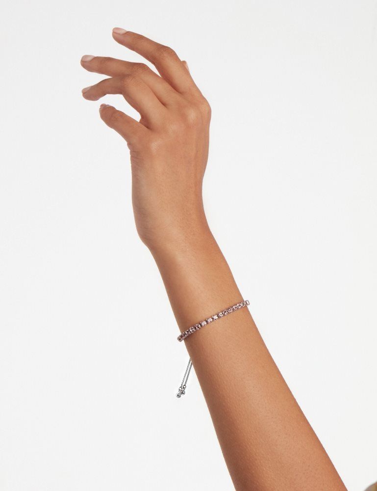 Ted Baker Melrah - Crystal Adjustable Tennis Bracelet Schmuck Damen Silber | 257140-PTU