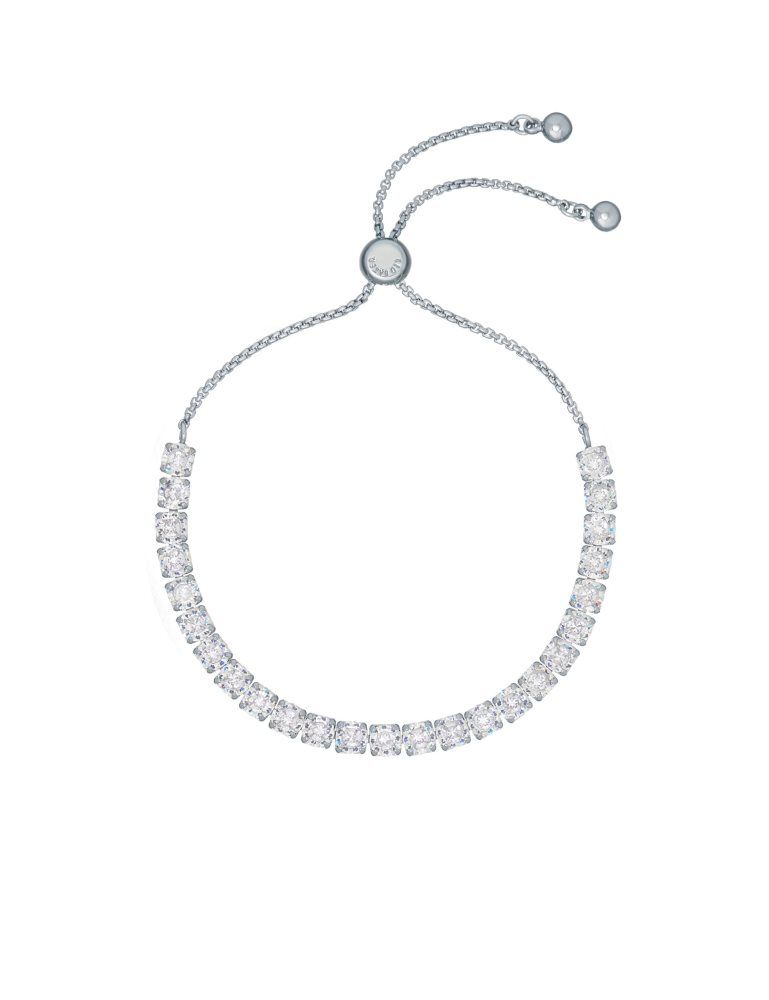 Ted Baker Melrah - Crystal Adjustable Tennis Bracelet Schmuck Damen Silber | 257140-PTU